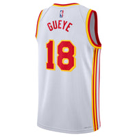 Mouhamed Gueye Atlanta Hawks Basketball Jersey, White Swingman Sportswear Jersey Shirt, Sleeveless Athletic Tank Jersey, Casual Gift for Men