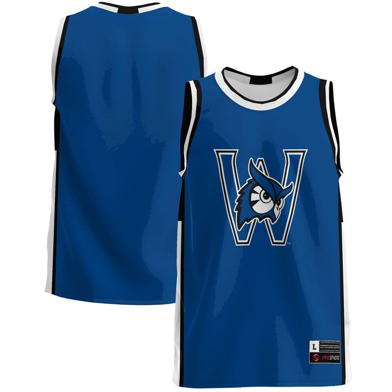 Westfield State Owls Basketball Jersey, Blue Lightweight Sportswear Jersey Shirt, Sleeveless Athletic Tank Jersey, Casual Gift for Men