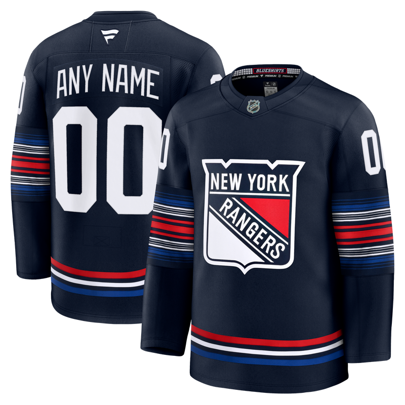 New York Rangers Hockey Jersey, Navy Premium Sportswear Jersey Shirt, Long Sleeve Hockey Sweater Jersey, Casual Gift for Men, Style 202055719
