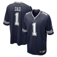 Number 1 Dad Dallas Cowboys Football Jersey, Navy Game Sportswear Jersey Shirt, Lightweight Breathable Athletic Jersey, Casual Gift for Men