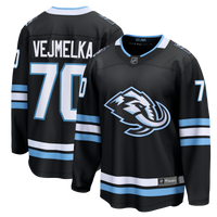 Karel Vejmelka Utah Mammoth Hockey Jersey, Black Breakaway Home Sportswear Jersey Shirt, Long Sleeve Hockey Sweater Jersey, Casual Gift for Men