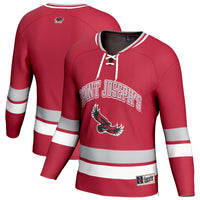 Saint Joseph's Hawks Hockey Jersey, Crimson Sportswear Jersey Shirt, Long Sleeve Hockey Sweater Jersey, Casual Gift for Men