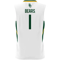 Baylor Bears Basketball Jersey, White Lightweight Sportswear Jersey Shirt, Sleeveless Athletic Tank Jersey, Casual Gift for Men