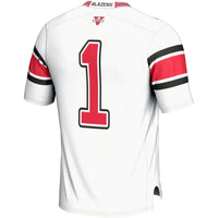Valdosta State Blazers Football Jersey, White Sportswear Jersey Shirt, Lightweight Breathable Athletic Jersey, Casual Gift for Men