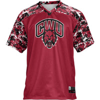 Central Washington Wildcats Football Jersey, Crimson Sportswear Jersey Shirt, Lightweight Breathable Athletic Jersey, Casual Gift for Men