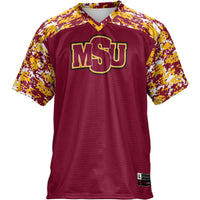 Midwestern State Mustangs Football Jersey, Maroon Sportswear Jersey Shirt, Lightweight Breathable Athletic Jersey, Casual Gift for Men