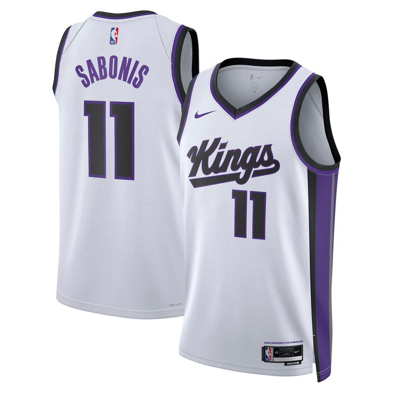 Domantas Sabonis Sacramento Kings Basketball Jersey, White Sportswear Jersey Shirt, Sleeveless Athletic Tank Jersey, Casual Gift for Men