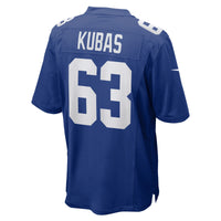 Jake Kubas New York Giants Football Jersey, Royal Game Sportswear Jersey Shirt, Lightweight Breathable Athletic Jersey, Casual Gift for Men