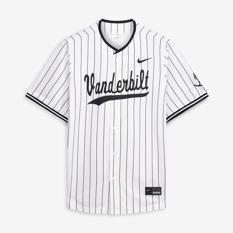 Vanderbilt Commodores Baseball Jersey, White Limited Sportswear Jersey Shirt, Lightweight Breathable Athletic Jersey, Casual Gift for Men