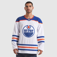 Edmonton Oilers Hockey Jersey, White Premium Sportswear Jersey Shirt, Long Sleeve Hockey Sweater Jersey, Casual Gift for Men, Style 202015689
