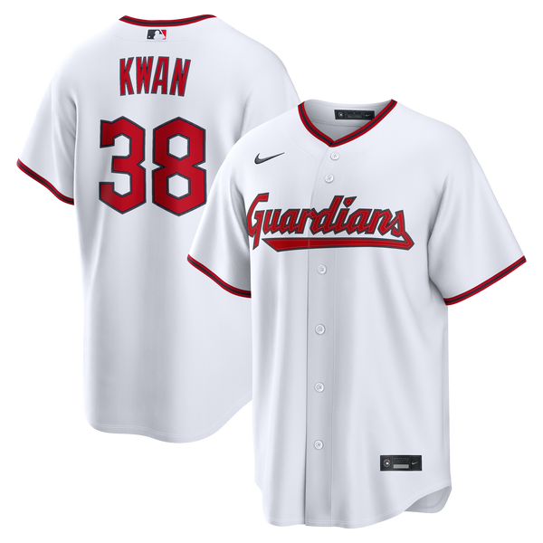 Cleveland Guardians Steven Kwan White Home Replica Jersey