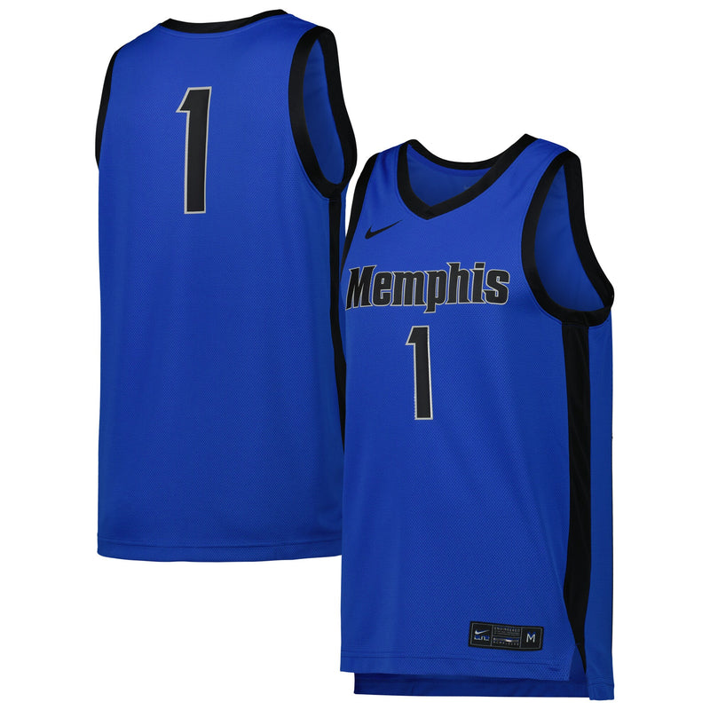 Memphis Tigers Basketball Jersey, Blue Replica Sportswear Jersey Shirt, Sleeveless Athletic Tank Jersey, Casual Gift for Men