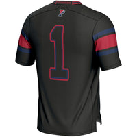 Pennsylvania Quakers Football Jersey, Black Sportswear Jersey Shirt, Lightweight Breathable Athletic Jersey, Casual Gift for Men