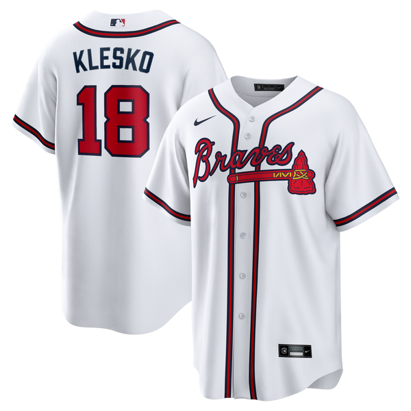 Atlanta Braves Ryan Klesko White Home Retired Player Replica Jersey