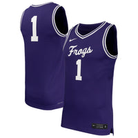 TCU Horned Frogs Basketball Jersey, Purple Sportswear Jersey Shirt, Sleeveless Athletic Tank Jersey, Casual Gift for Men, Style 202319061