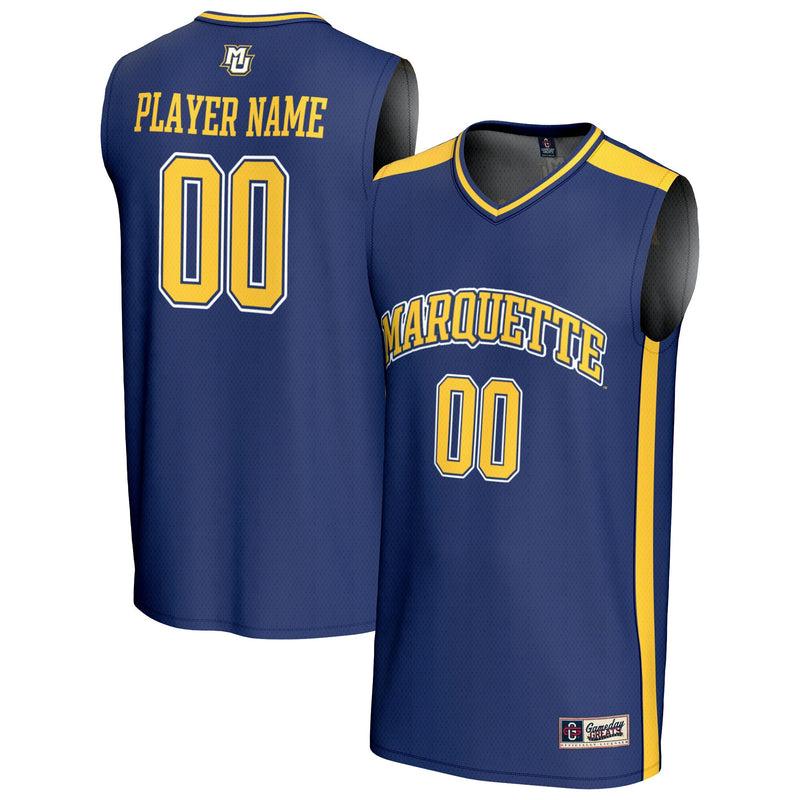 Marquette Golden Eagles Basketball Jersey, Blue Sportswear Jersey Shirt, Sleeveless Athletic Tank Jersey, Casual Gift for Men, Style 202287971