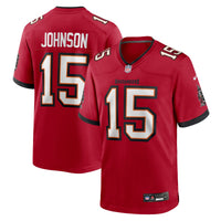 Tez Johnson Tampa Bay Buccaneers Football Jersey, Red Game Sportswear Jersey Shirt, Lightweight Breathable Athletic Jersey, Casual Gift for Men