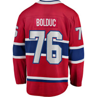 Zack Bolduc Montreal Canadiens Hockey Jersey, Red Breakaway Home Sportswear Jersey Shirt, Long Sleeve Hockey Sweater Jersey, Casual Gift for Men
