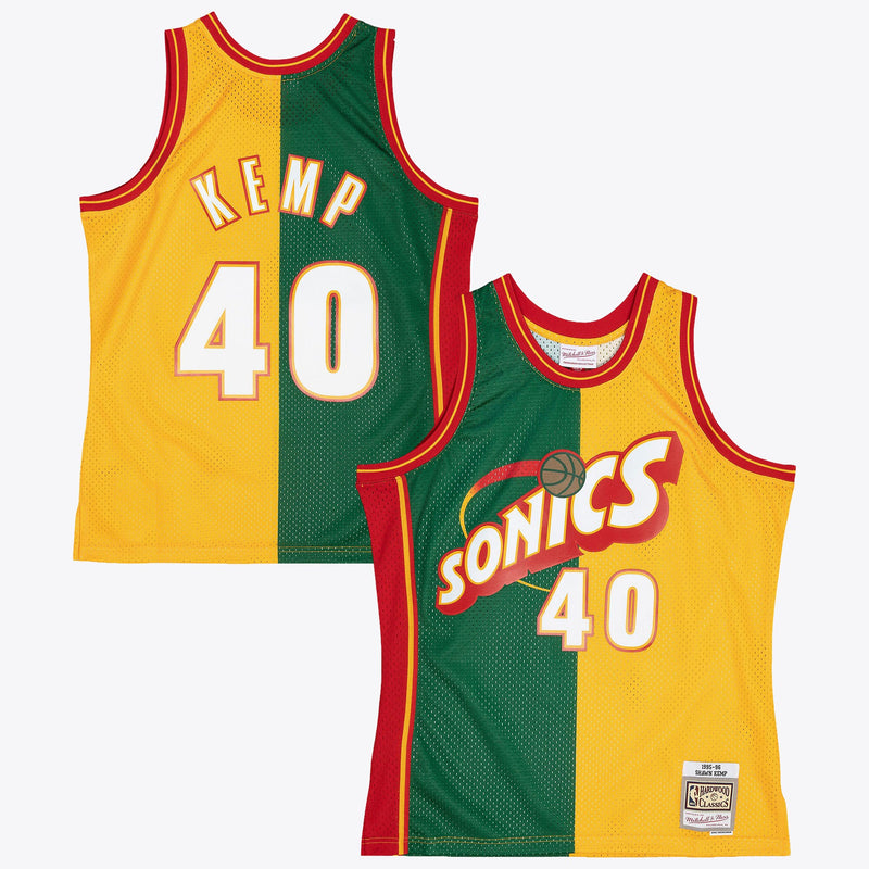 Seattle Supersonics Basketball Jersey, Green/Yellow Swingman Sportswear Jersey Shirt, Sleeveless Athletic Tank Jersey, Casual Gift for Men