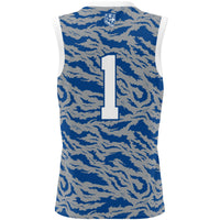 Memphis Tigers Basketball Jersey, Royal Lightweight Sportswear Jersey Shirt, Sleeveless Athletic Tank Jersey, Casual Gift for Men