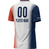 Illinois Fighting Illini Soccer Jersey, White Lightweight Sportswear Jersey Shirt, Lightweight Breathable Athletic Jersey, Casual Gift for Men