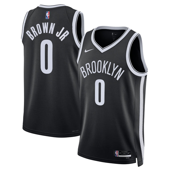 Brooklyn Nets Icon Swingman Jersey - Black - Mikel Brown Jr.