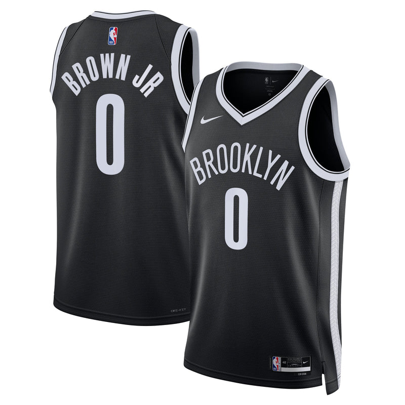 Mikel Brown Jr. Brooklyn Nets Basketball Jersey, Black Swingman Sportswear Jersey Shirt, Sleeveless Athletic Tank Jersey, Casual Gift for Men