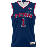 Pennsylvania Quakers Lightweight Basketball Jersey, Navy Sportswear Jersey Shirt, Sleeveless Athletic Tank Jersey, Casual Gift for Men