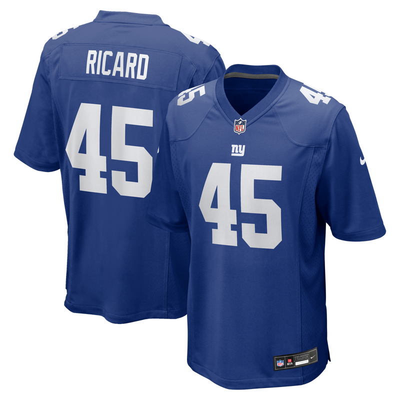 Patrick Ricard New York Giants Football Jersey, Royal Game Sportswear Jersey Shirt, Lightweight Breathable Athletic Jersey, Casual Gift for Men