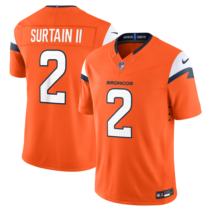 Patrick Surtain II Denver Broncos Football Jersey, Sportswear Jersey Shirt, Lightweight Athletic Jersey, Casual Gift for Men, Style 2001803186