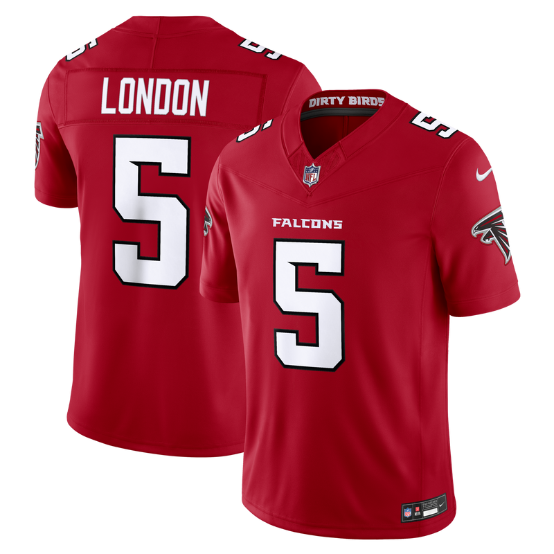Drake London Atlanta Falcons Football Jersey, Red Limited Sportswear Jersey Shirt, Lightweight Breathable Athletic Jersey, Casual Gift for Men