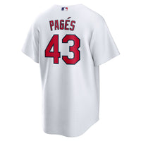 Pedro Pagés St. Louis Cardinals Baseball Jersey, White Sportswear Jersey Shirt, Lightweight Breathable Athletic Jersey, Casual Gift for Men