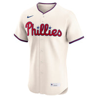Philadelphia Phillies Baseball Jersey, Cream Elite Sportswear Jersey Shirt, Lightweight Breathable Athletic Jersey, Casual Gift for Men