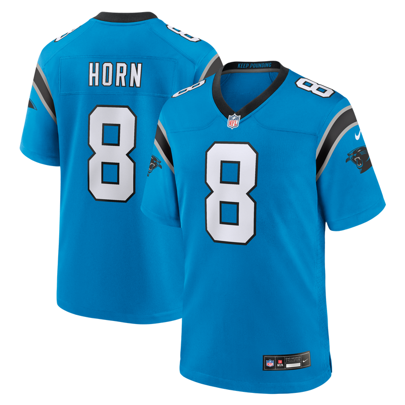 Jaycee Horn Carolina Panthers Football Jersey, Blue Game Sportswear Jersey Shirt, Lightweight Breathable Athletic Jersey, Casual Gift for Men