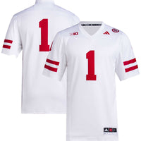 Nebraska Huskers Football Jersey, White Sportswear Jersey Shirt, Lightweight Breathable Athletic Jersey, Casual Gift for Men, Style 5226883