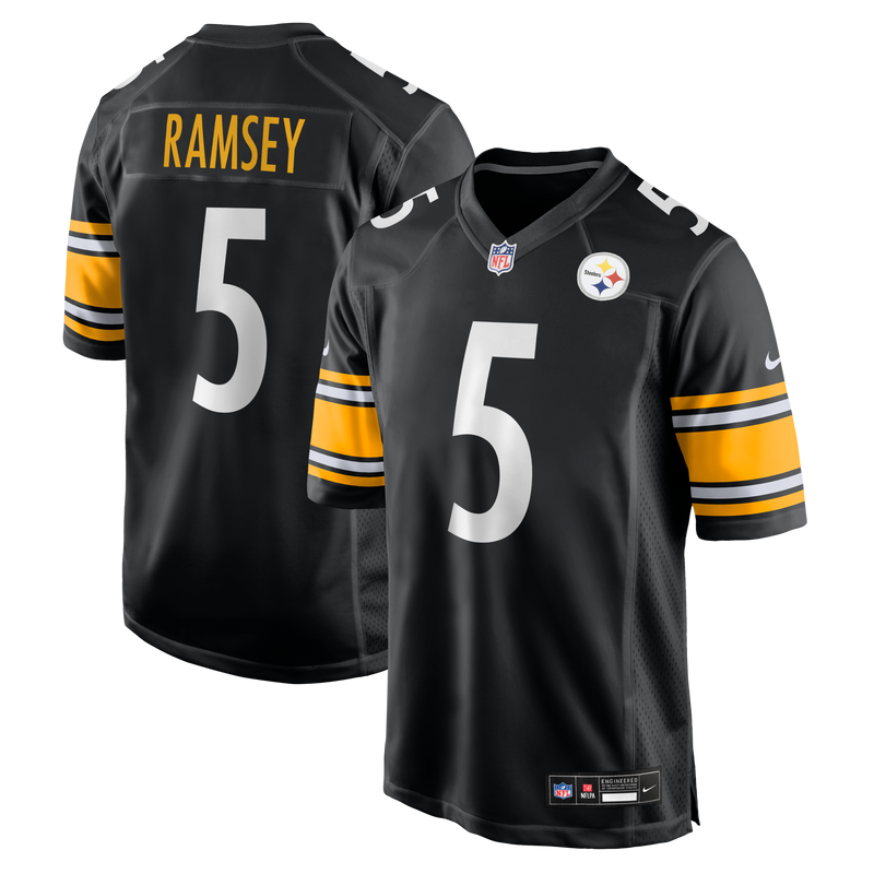 Jalen Ramsey Pittsburgh Steelers Football Jersey, Black Sportswear Jersey Shirt, Lightweight Breathable Athletic Jersey, Casual Gift for Men