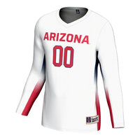 Arizona Wildcats Volleyball Jersey, White Lightweight Sportswear Jersey Shirt, Lightweight Breathable Athletic Jersey, Casual Gift for Men
