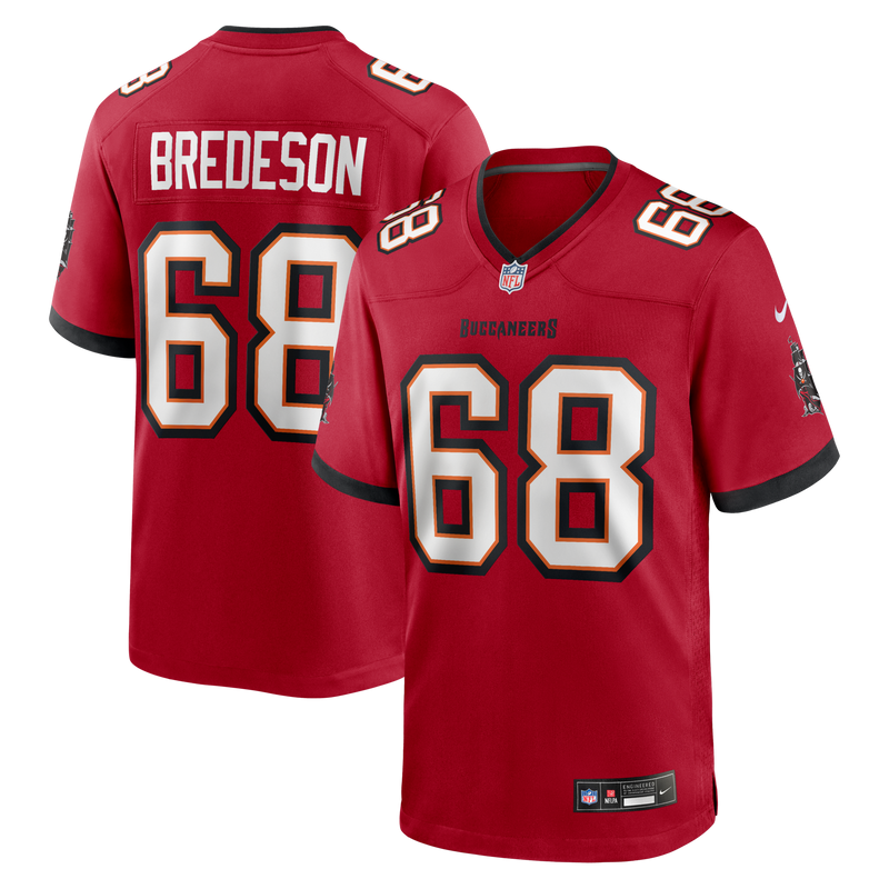 Ben Bredeson Tampa Bay Buccaneers Football Jersey, Red Game Sportswear Jersey Shirt, Lightweight Breathable Athletic Jersey, Casual Gift for Men