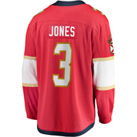 Seth Jones Florida Panthers Hockey Jersey, Red Breakaway Home Sportswear Jersey Shirt, Long Sleeve Hockey Sweater Jersey, Casual Gift for Men