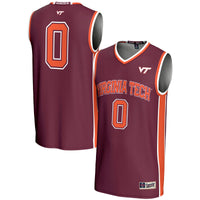 Virginia Tech Hokies Basketball Jersey, Maroon Lightweight Sportswear Jersey Shirt, Sleeveless Athletic Tank Jersey, Casual Gift for Men