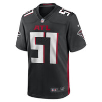 Atlanta Falcons Football Jersey, Black Game Sportswear Jersey Shirt, Lightweight Breathable Athletic Jersey, Casual Gift for Men