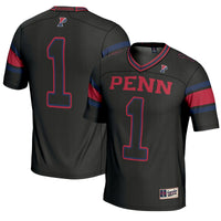 Pennsylvania Quakers Football Jersey, Black Sportswear Jersey Shirt, Lightweight Breathable Athletic Jersey, Casual Gift for Men