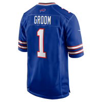 Number Groom Buffalo Bills Football Jersey, Royal Game Sportswear Jersey Shirt, Lightweight Breathable Athletic Jersey, Casual Gift for Men