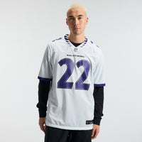Derrick Henry Baltimore Ravens Football Jersey, White Game Sportswear Jersey Shirt, Lightweight Breathable Athletic Jersey, Casual Gift for Men