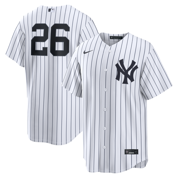 New York Yankees Luis García Jr. White Home Replica Jersey