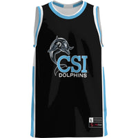 CUNY College of Staten Island Basketball Jersey, Light Blue Sportswear Jersey Shirt, Sleeveless Athletic Tank Jersey, Casual Gift for Men