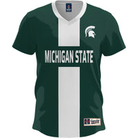 Michigan State Spartans Soccer Jersey, Sportswear Jersey Shirt, Lightweight Breathable Athletic Jersey, Casual Gift for Men, Style 200422649