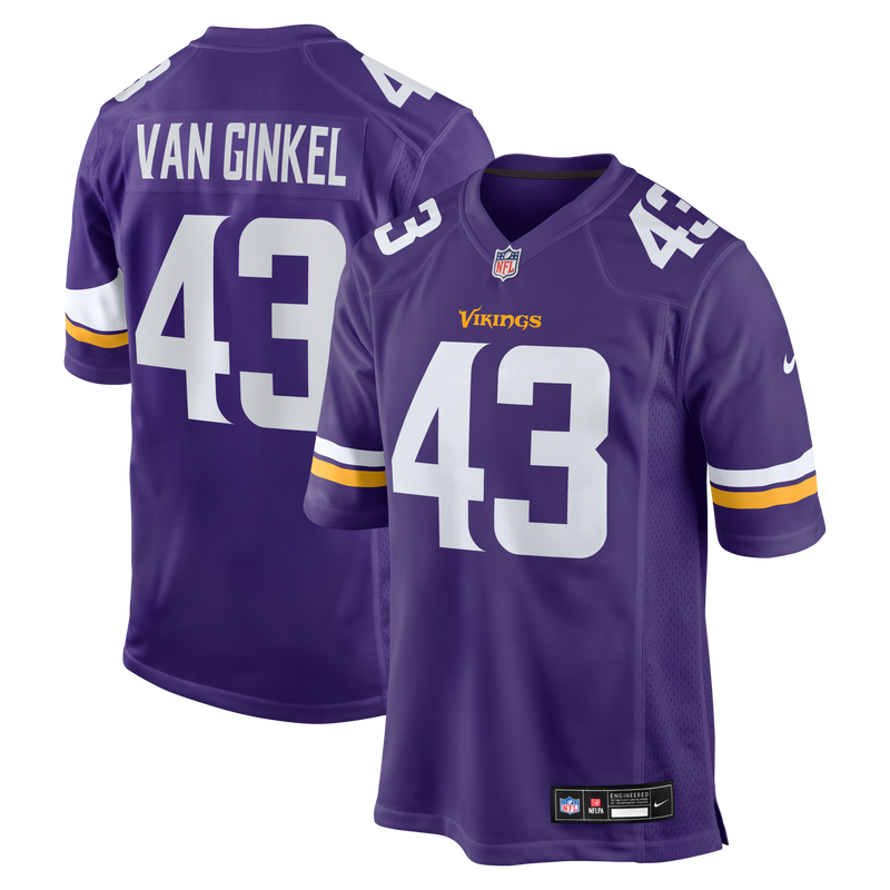 Andrew Van Ginkel Minnesota Vikings Football Jersey, Sportswear Jersey Shirt, Lightweight Athletic Jersey, Casual Gift for Men, Style 201561292