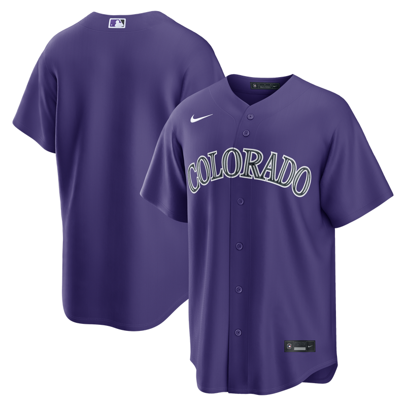 Colorado Rockies Baseball Jersey, Purple Replica Alternate Sportswear Jersey Shirt, Lightweight Breathable Athletic Jersey, Casual Gift for Men