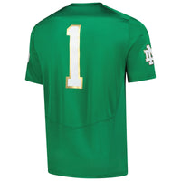 Notre Dame Fighting Irish Football Jersey, Green Replica Sportswear Jersey Shirt, Lightweight Breathable Athletic Jersey, Casual Gift for Men